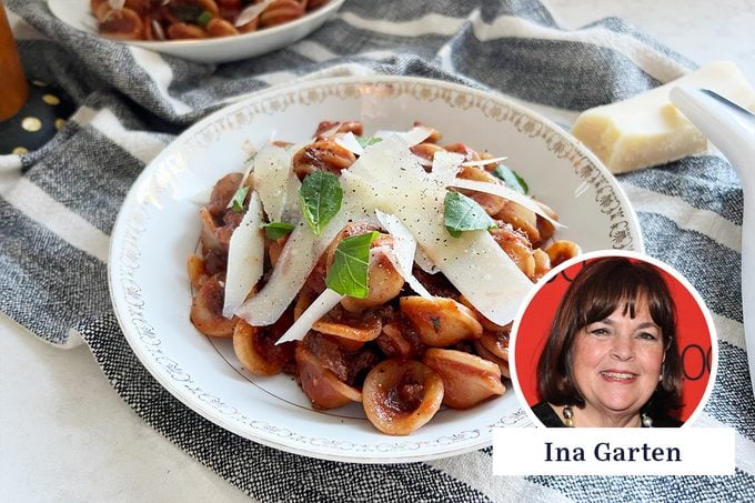 Toh Horizontal Ina Garten's Weeknight Bolognese Gettyimages 470588312 Risa Lichtman For Taste Of Home Jvedit