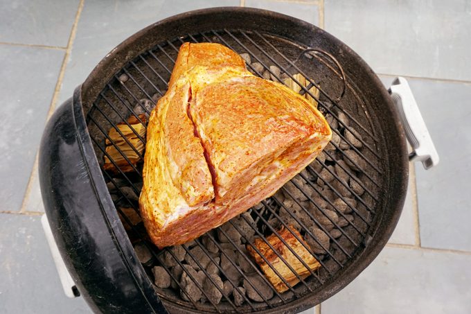 grilling ham