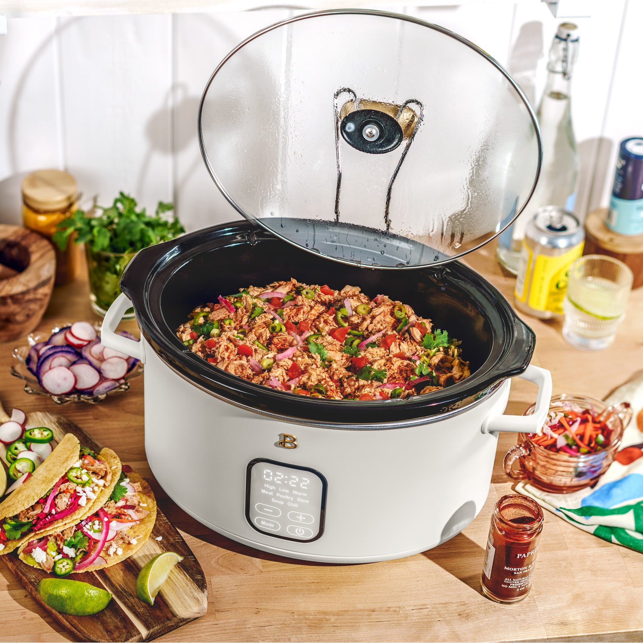Beautiful By Drew Barrymore 6 Quart Programmable Slow Cooker