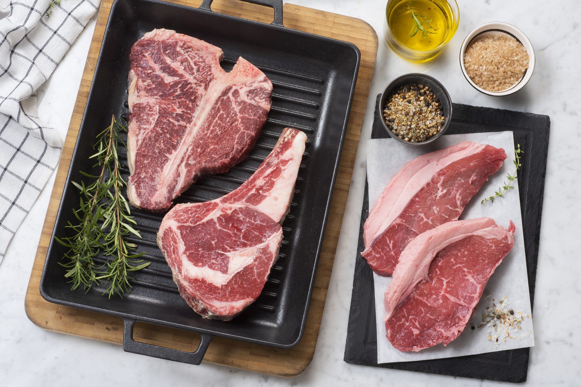 Raw Steak Variations Ready to Cook