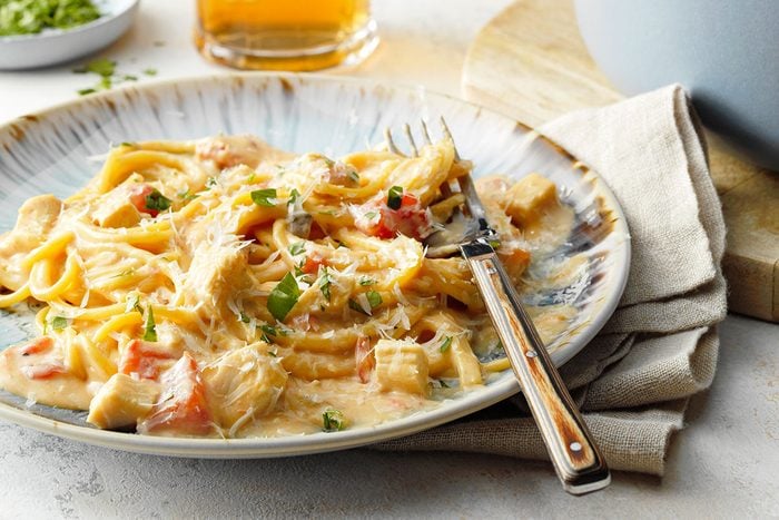 Cheesy Chicken Spaghetti