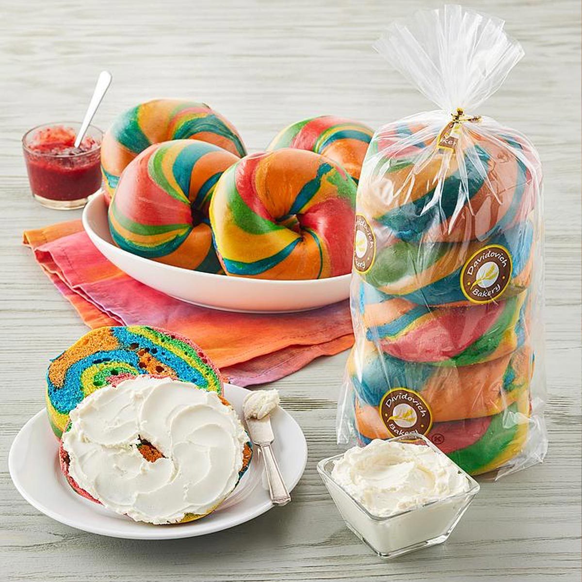 Rainbow Bagels