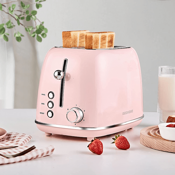 Pink Retro Style Toaster
