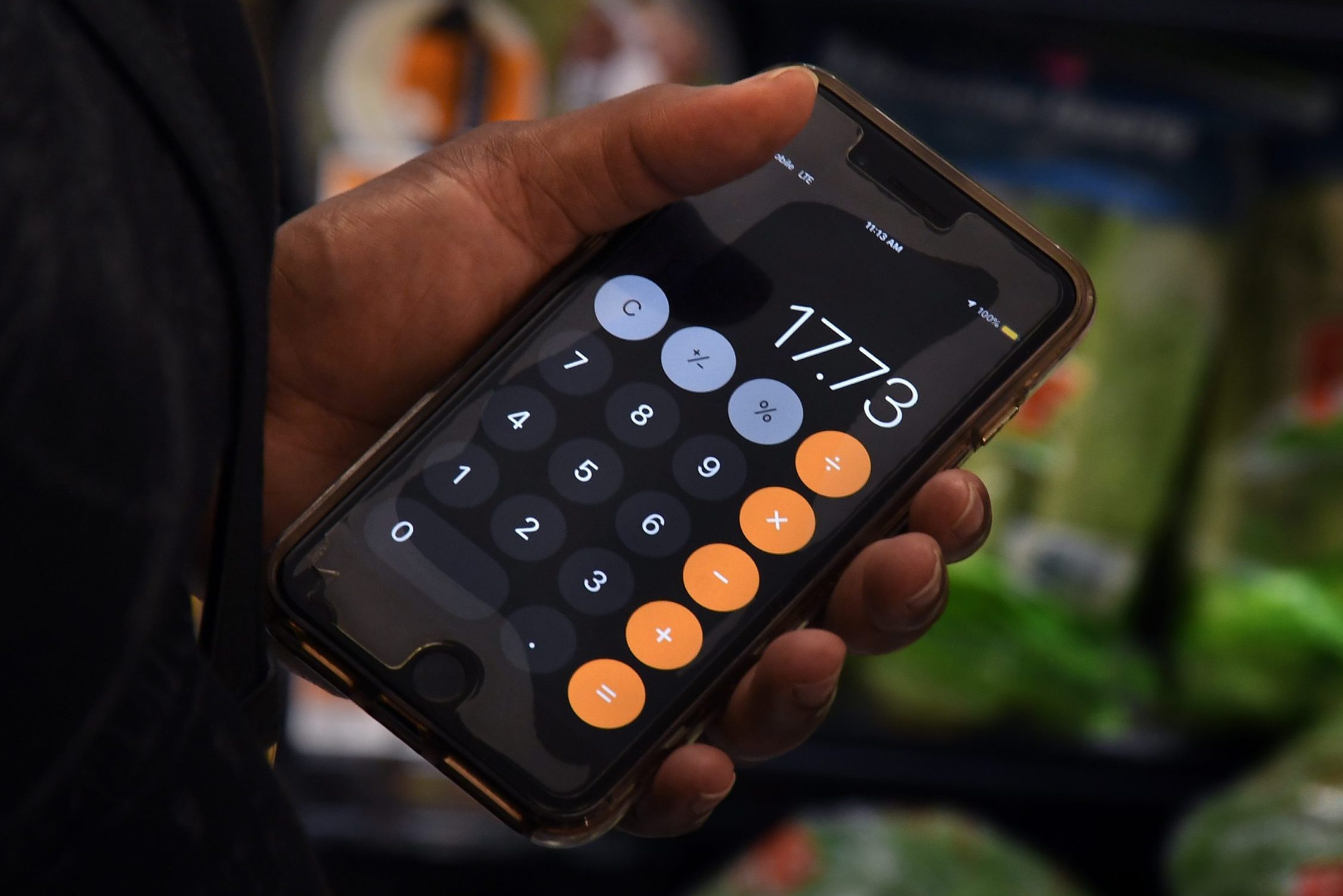 iPhone calculator