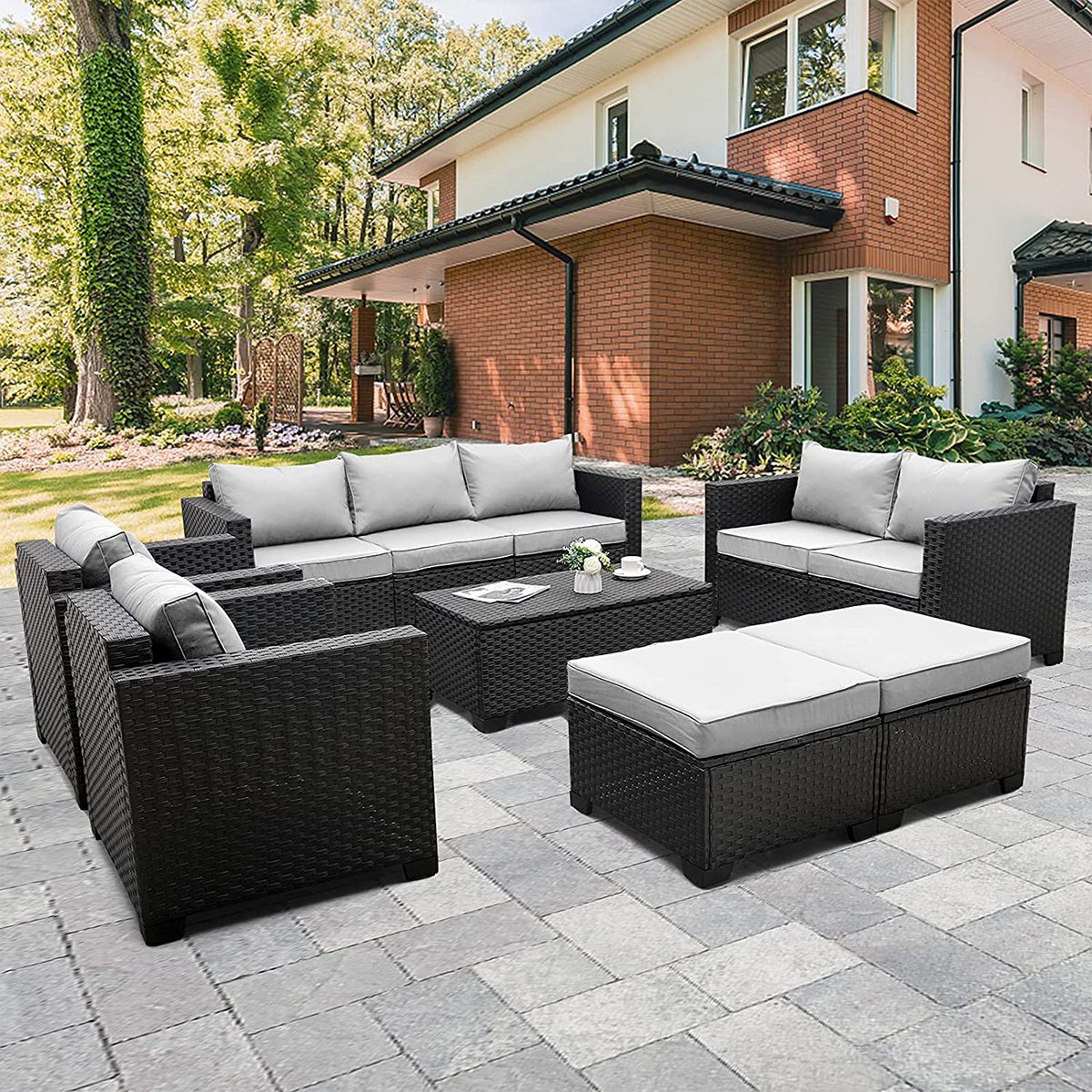 Seven Piece Sofa Set