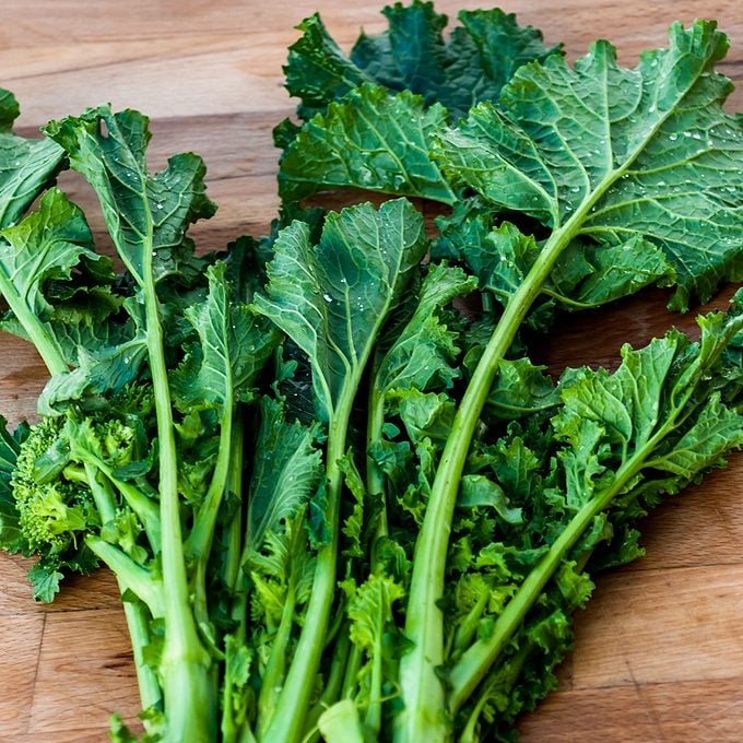 Bunch Of Vibrant Turnip Greens