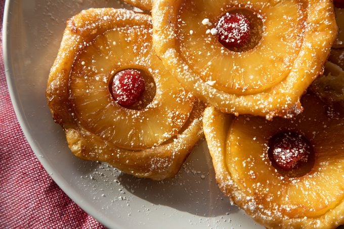 Close Up Pineapple Upside Down Pastries Adrienne Peña For Toh