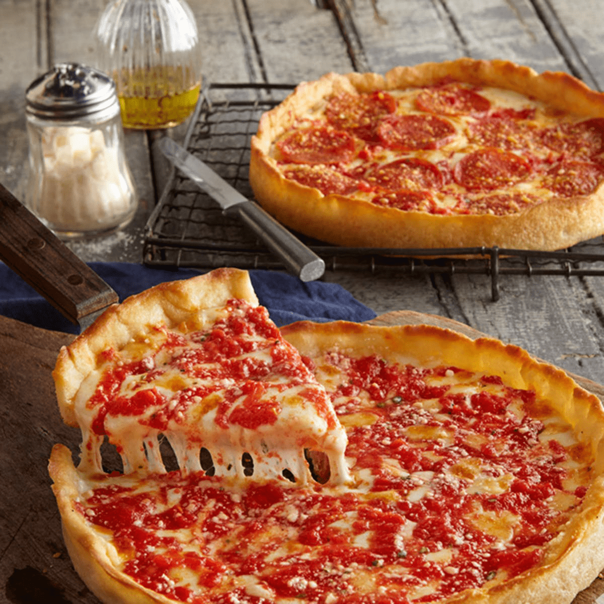 Lou Malnatis Deep Dish Pizza