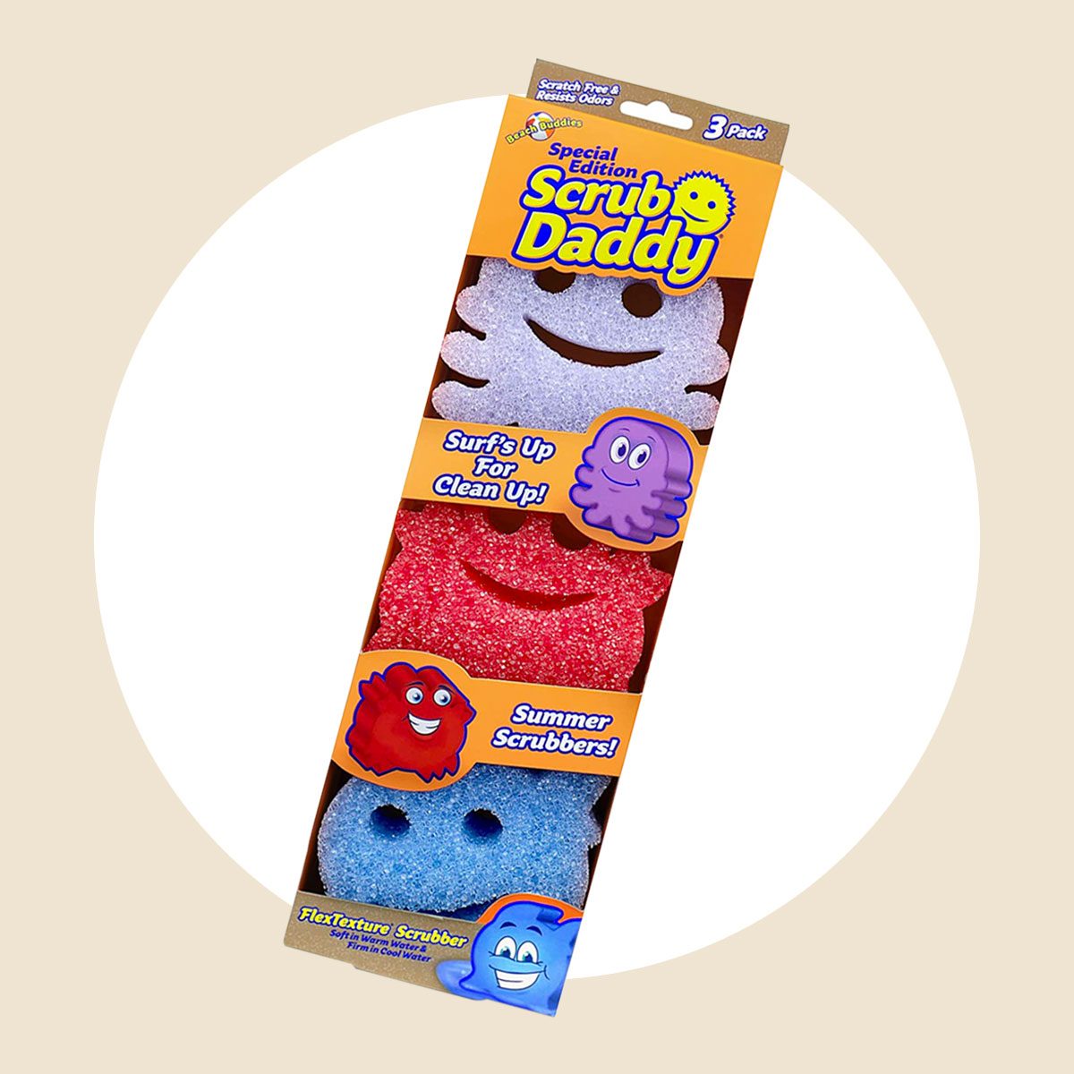 Scrub Daddy Summer Shape Scrubbers 3 Pack Via Merchant