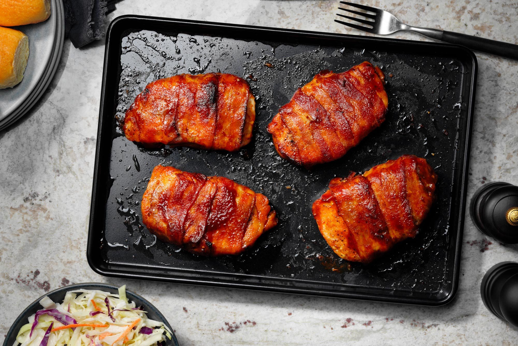 Bacon Wrapped Pork Chops