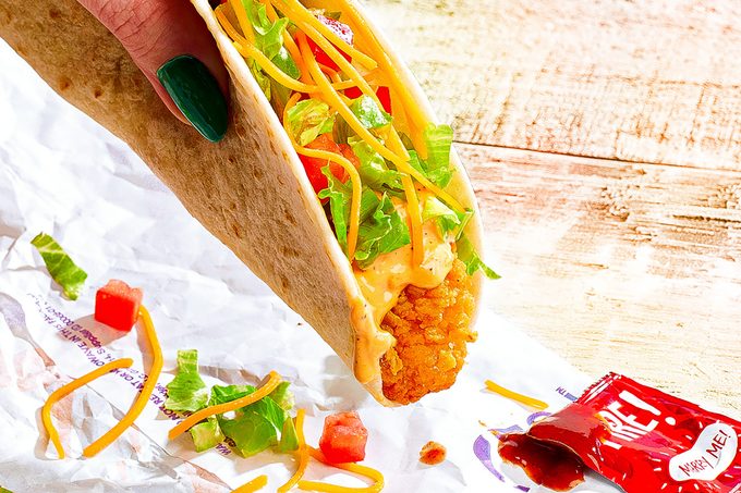 Detailed Taco Bell Crispy Chicken Taco