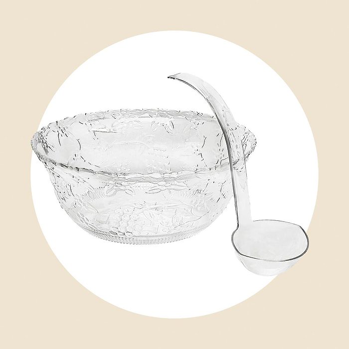 Plastic Punch Bowl With Ladle