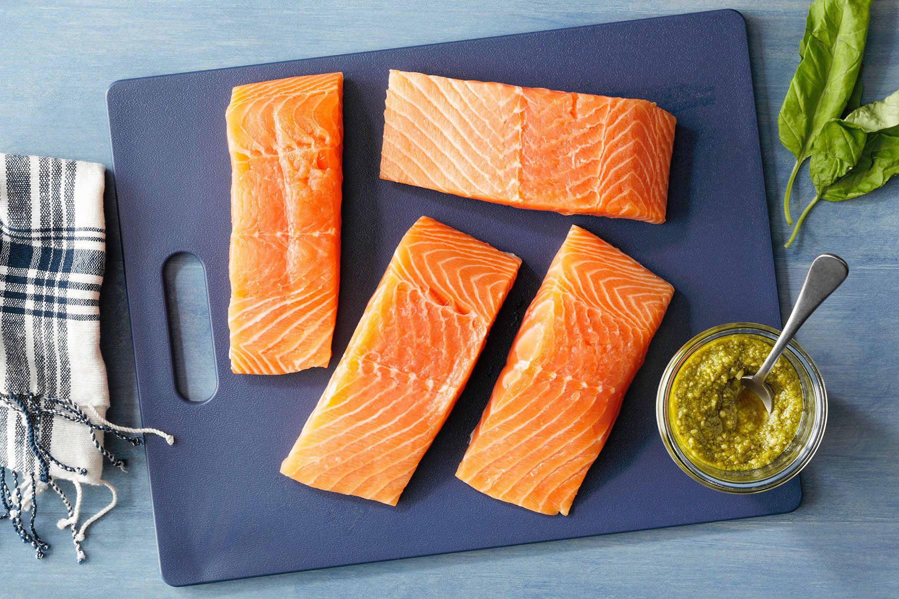 Salmon and Pesto