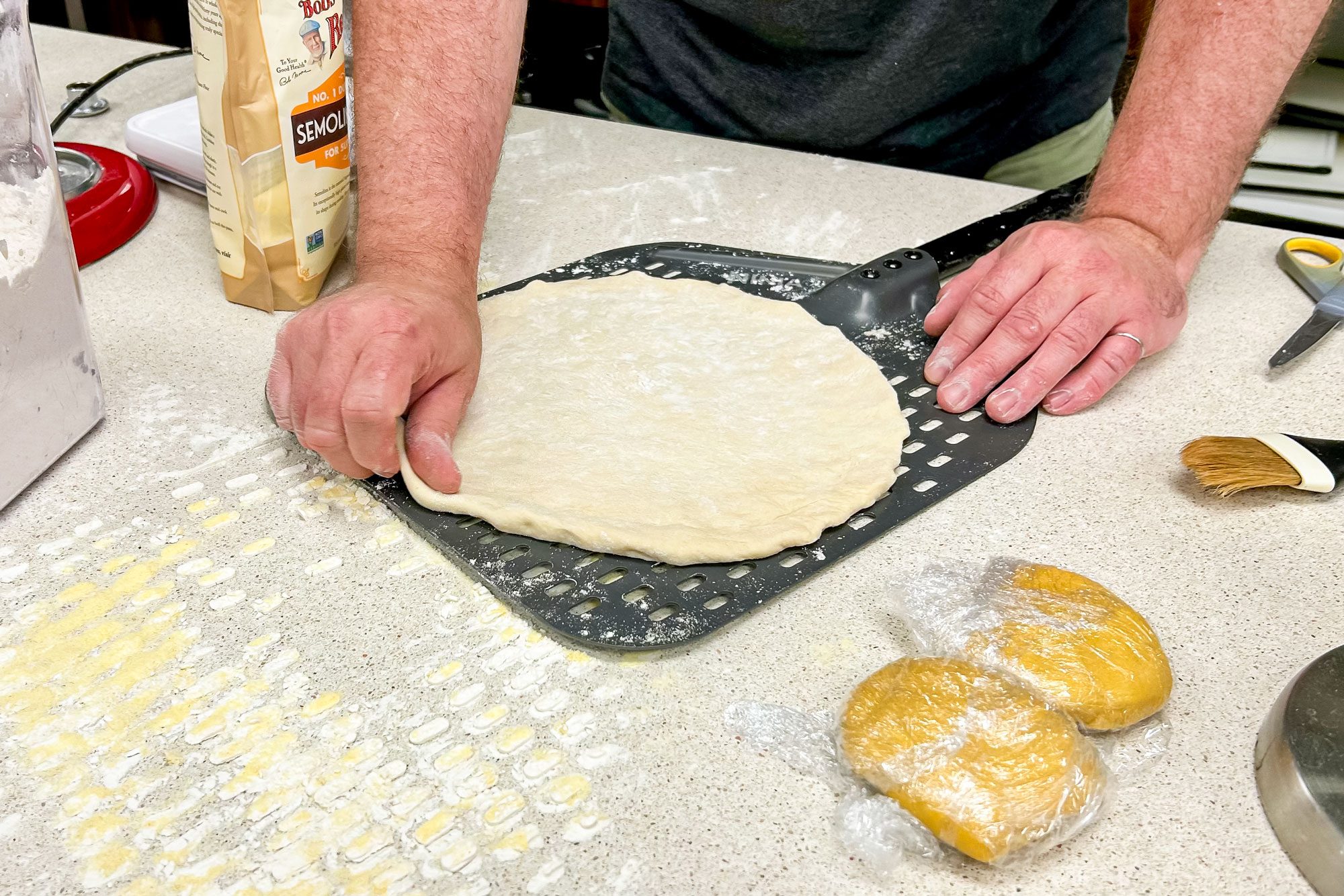 Making Pizza Base