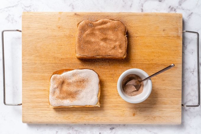 Step Three Of Cottage Cheese Cinnamon Toast Kristina Vänni For Taste Of Home