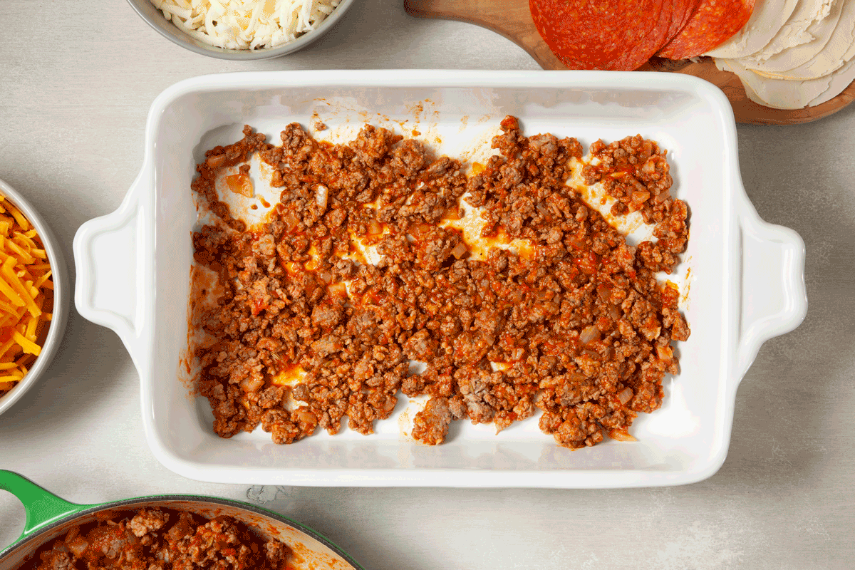 keto lasagna layers