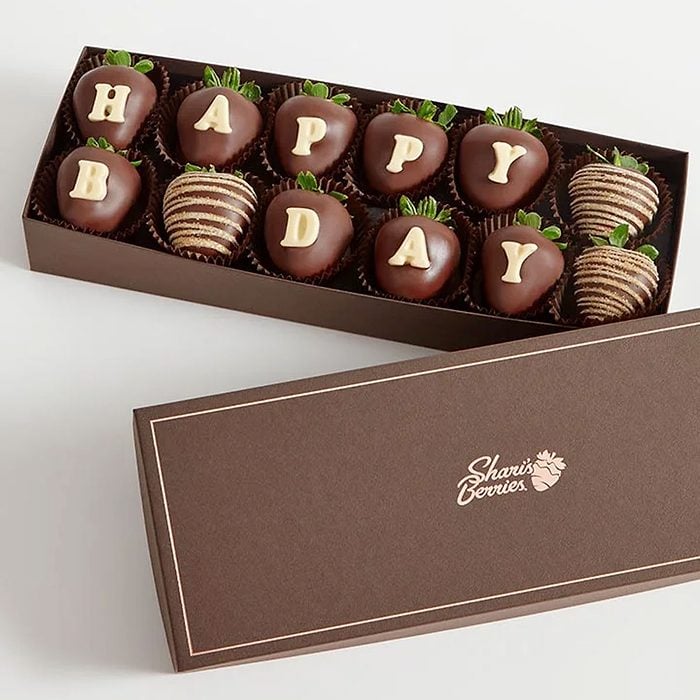 Happy Birthday Wishes Artisan Belgian Chocolate Covered Strawberries