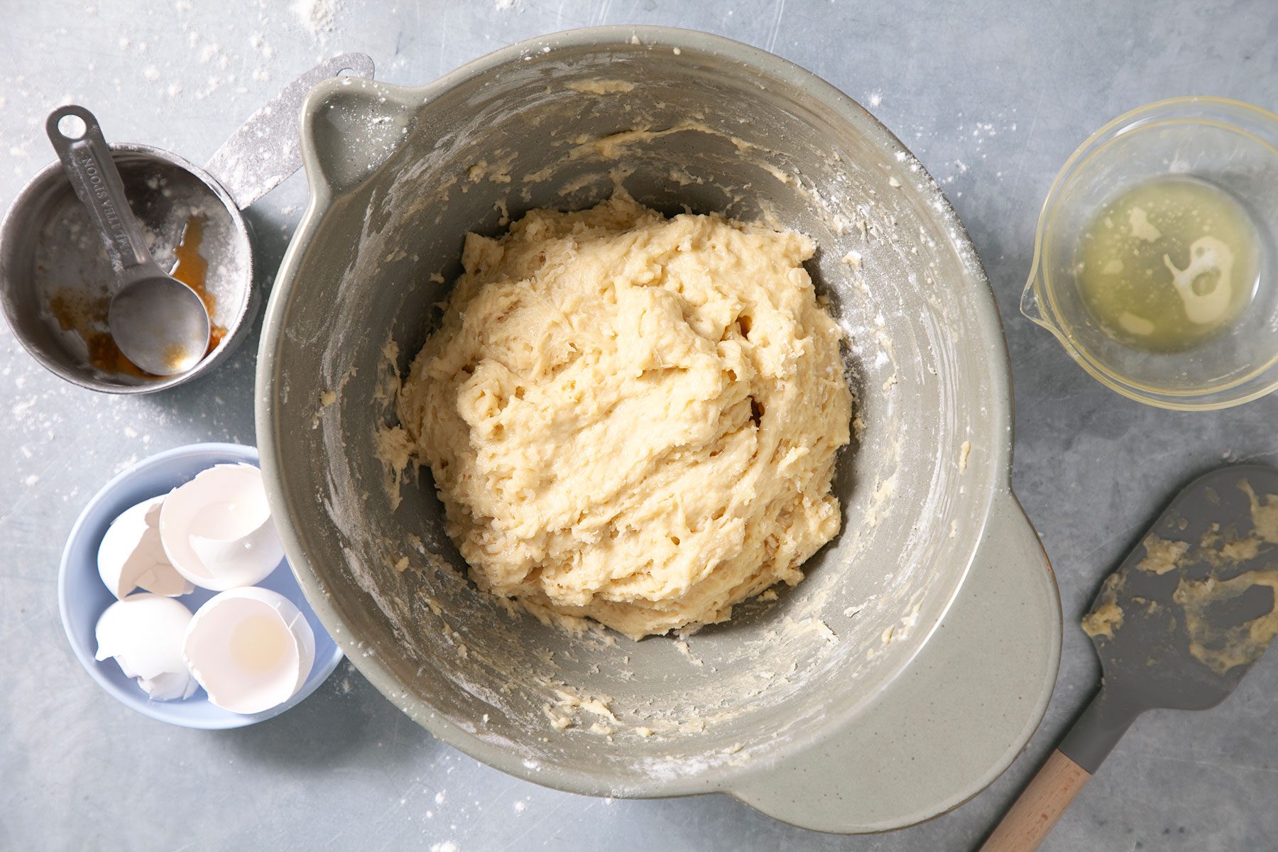 Dough in large bowl