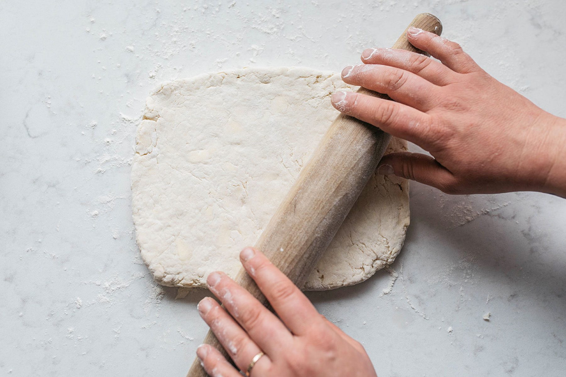 Rolling the dough