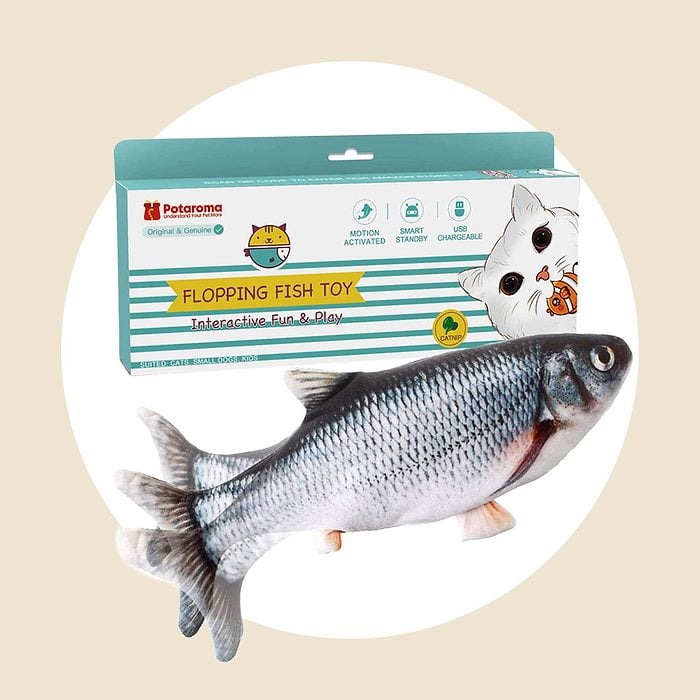 Potaroma Cat Toys Flopping Fish With Silvervine And Catnip