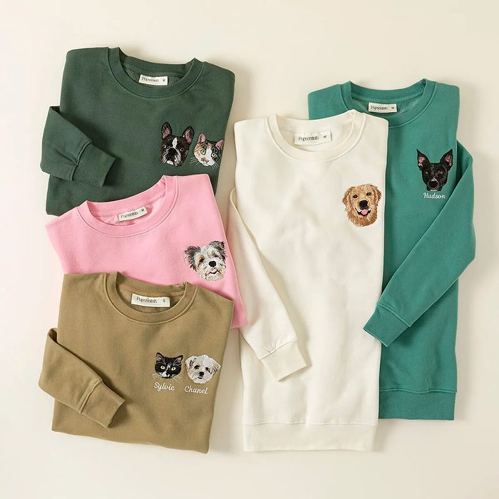 Custom Pet Embroidered Sweatshirt