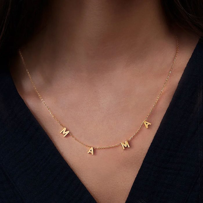 The Mama Letter Necklace