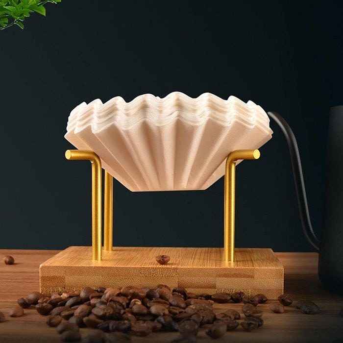 Bamboo And Brass Coffee Filter Holder Ecomm Via Walmart.com