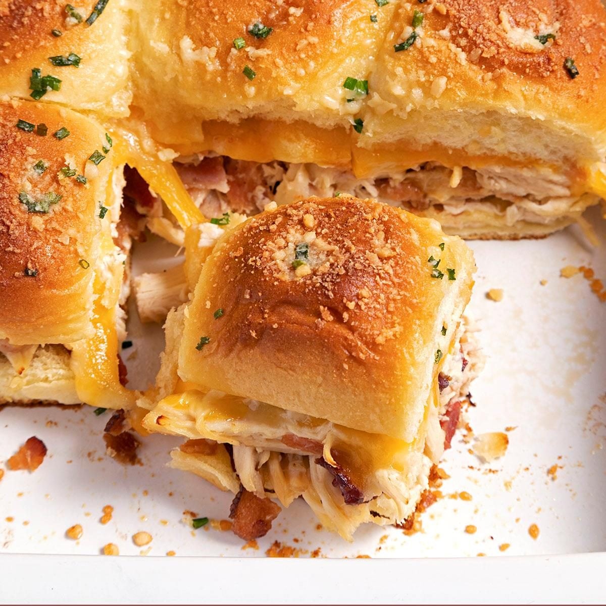 Chicken Bacon Ranch Sliders