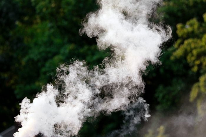 grill smoke outside in the sky