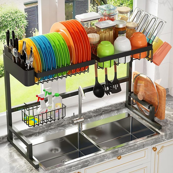 Adbiu Over The Sink Dish Drying Rack