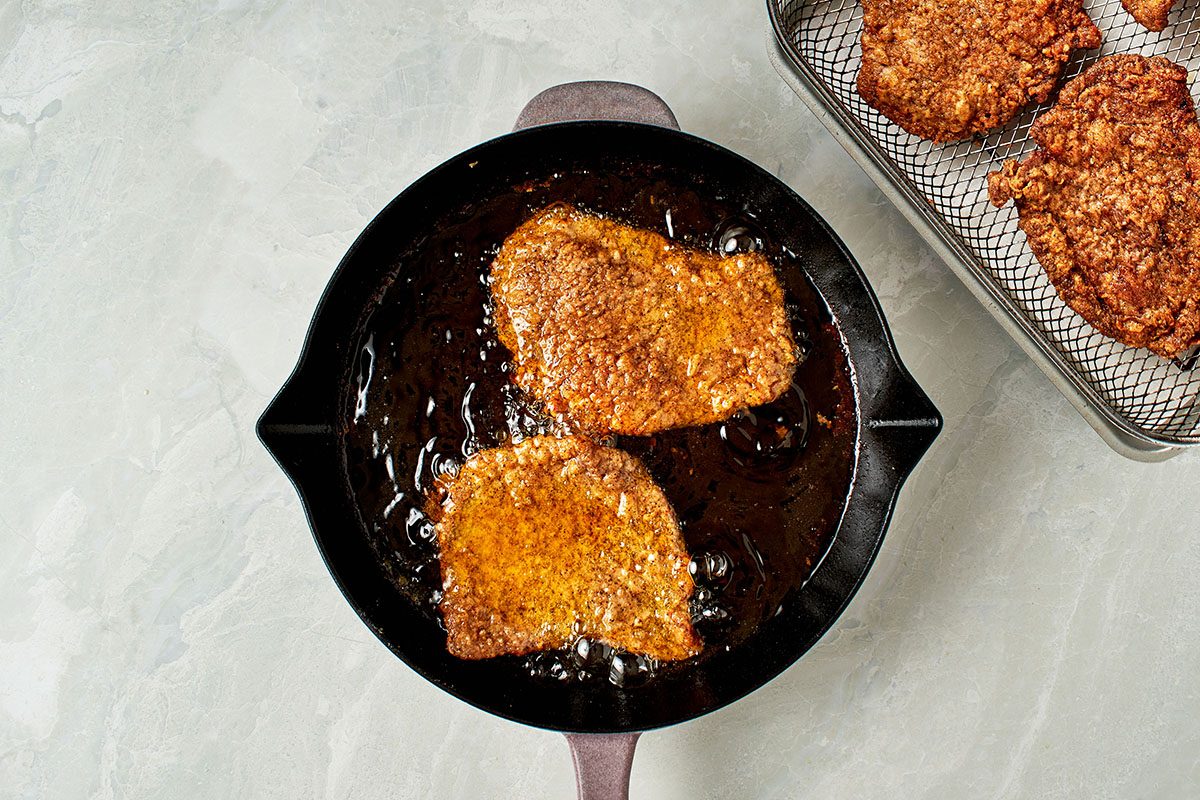 Fry The Cube Steak.