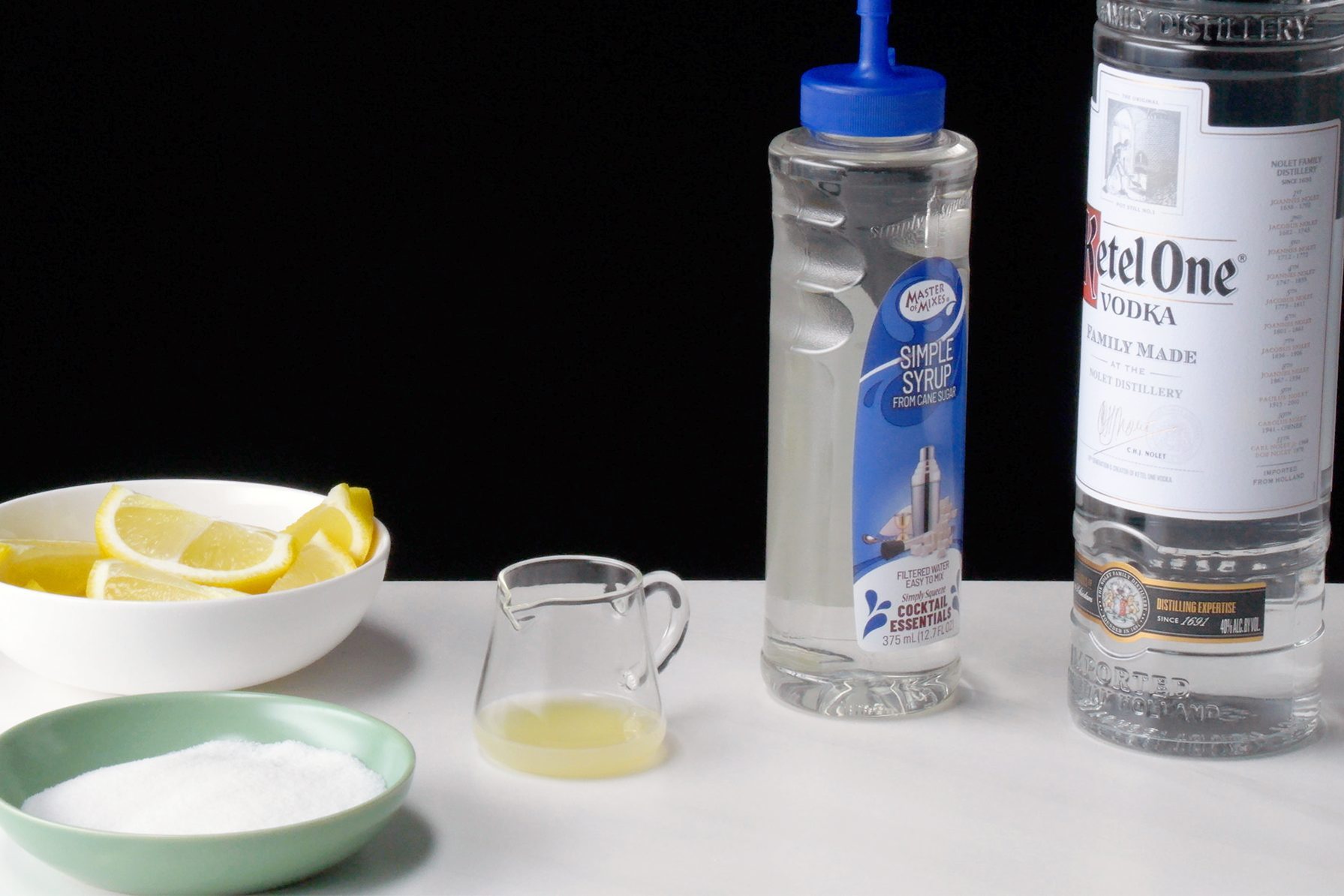 Ingredients for Lemon Drop Shot