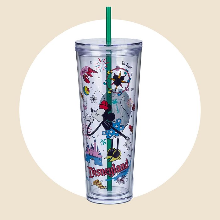 Minnie Mouse Disneyland Starbucks Tumbler With Straw