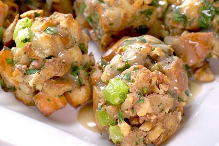 Stuffing Balls served in a plate
