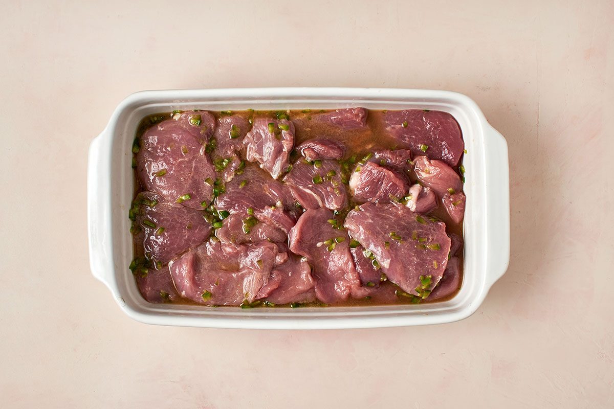 Marinate the pork