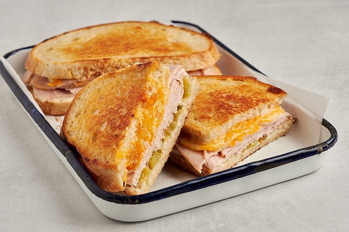 Quick and satisfying turkey melts with green chilies by Taste of Home.