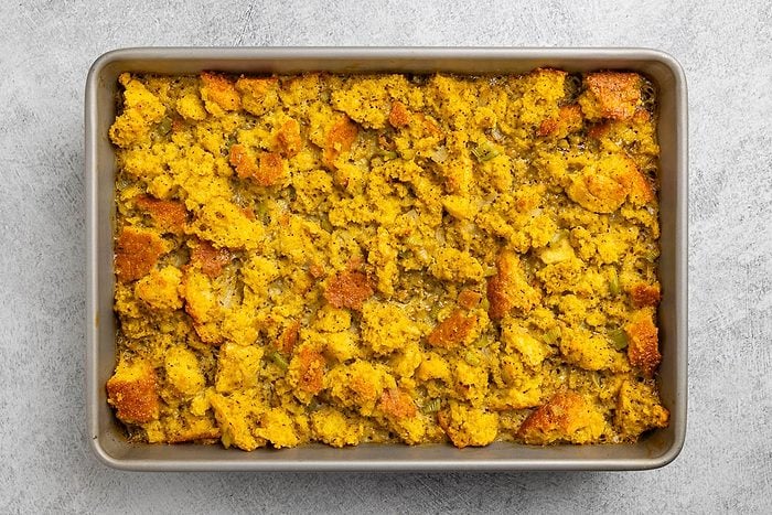 Taste of Home Southern Dressing recipe photo of the finished recipe cooling out of the oven.