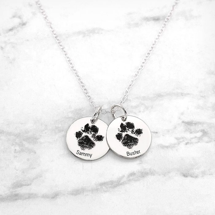 Custom Paw Print Necklace