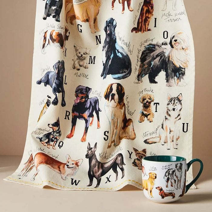 Dog Breeds A Z Dish Towel