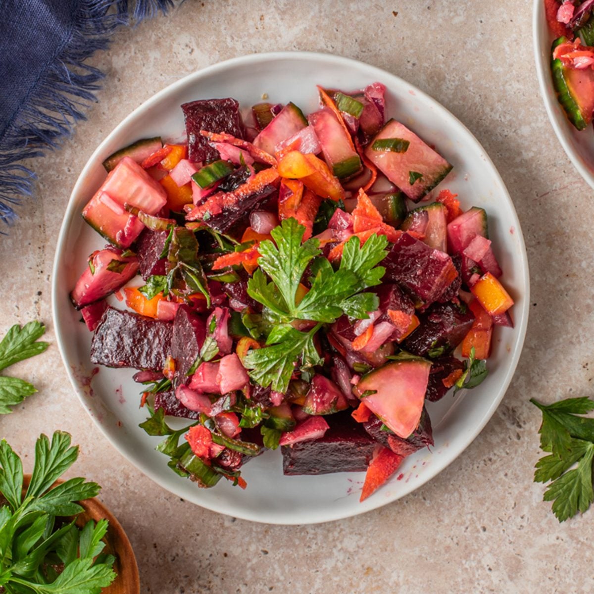 Pickled Beet Salad By Taste Of Home Finished Dish Plated