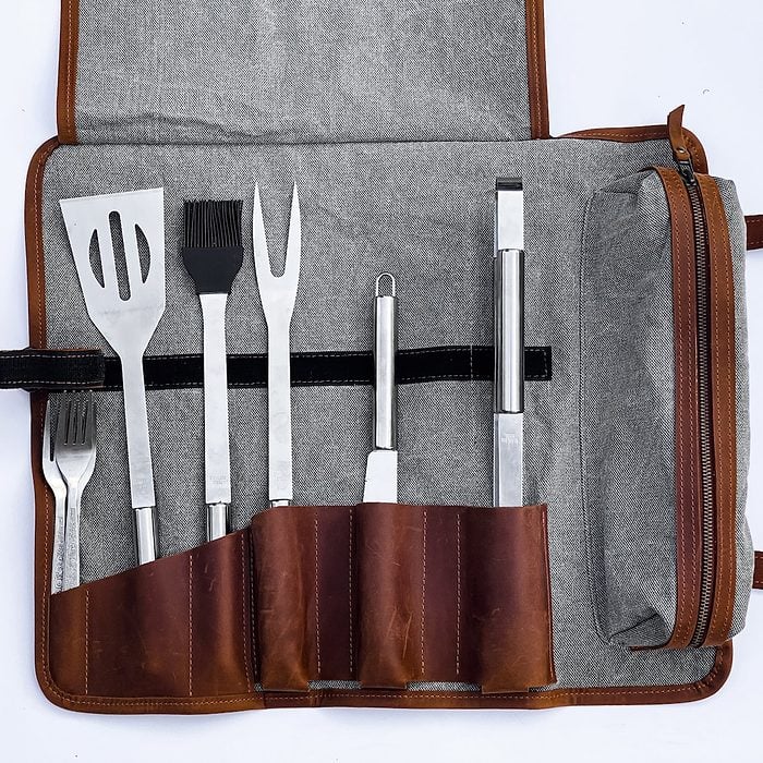 Leather Utensil Holder Ecomm Via Etsy.com