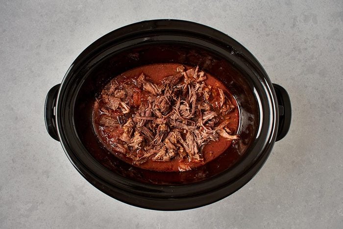 Combine beef with sauce