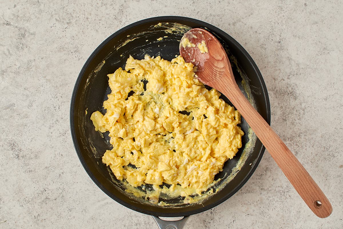 Scramble the eggs