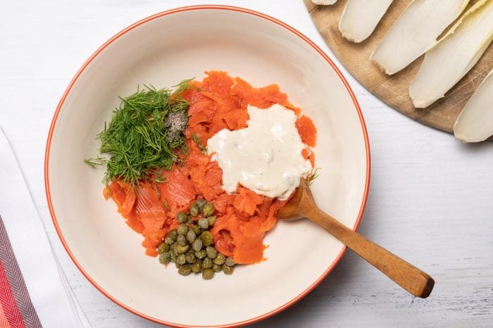 Smoked Salmon Mousse prep
