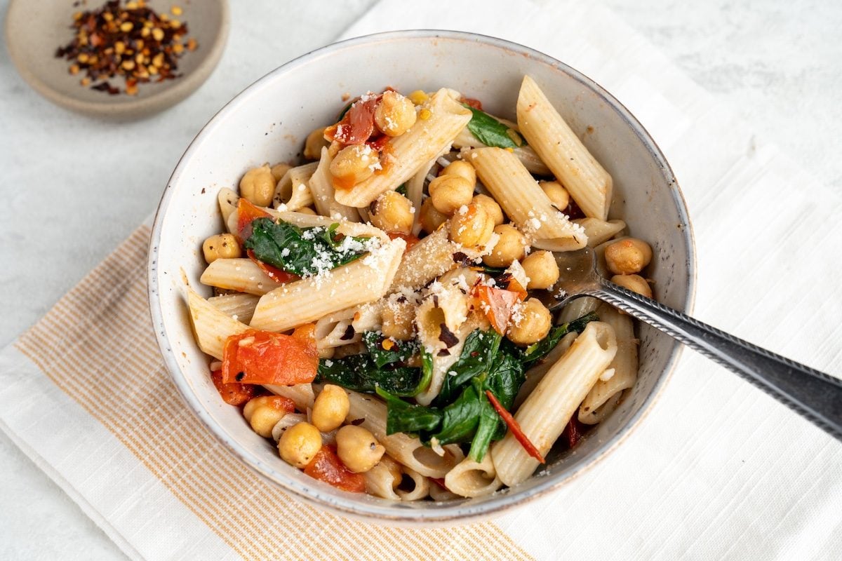 Spinach Tomato Pasta