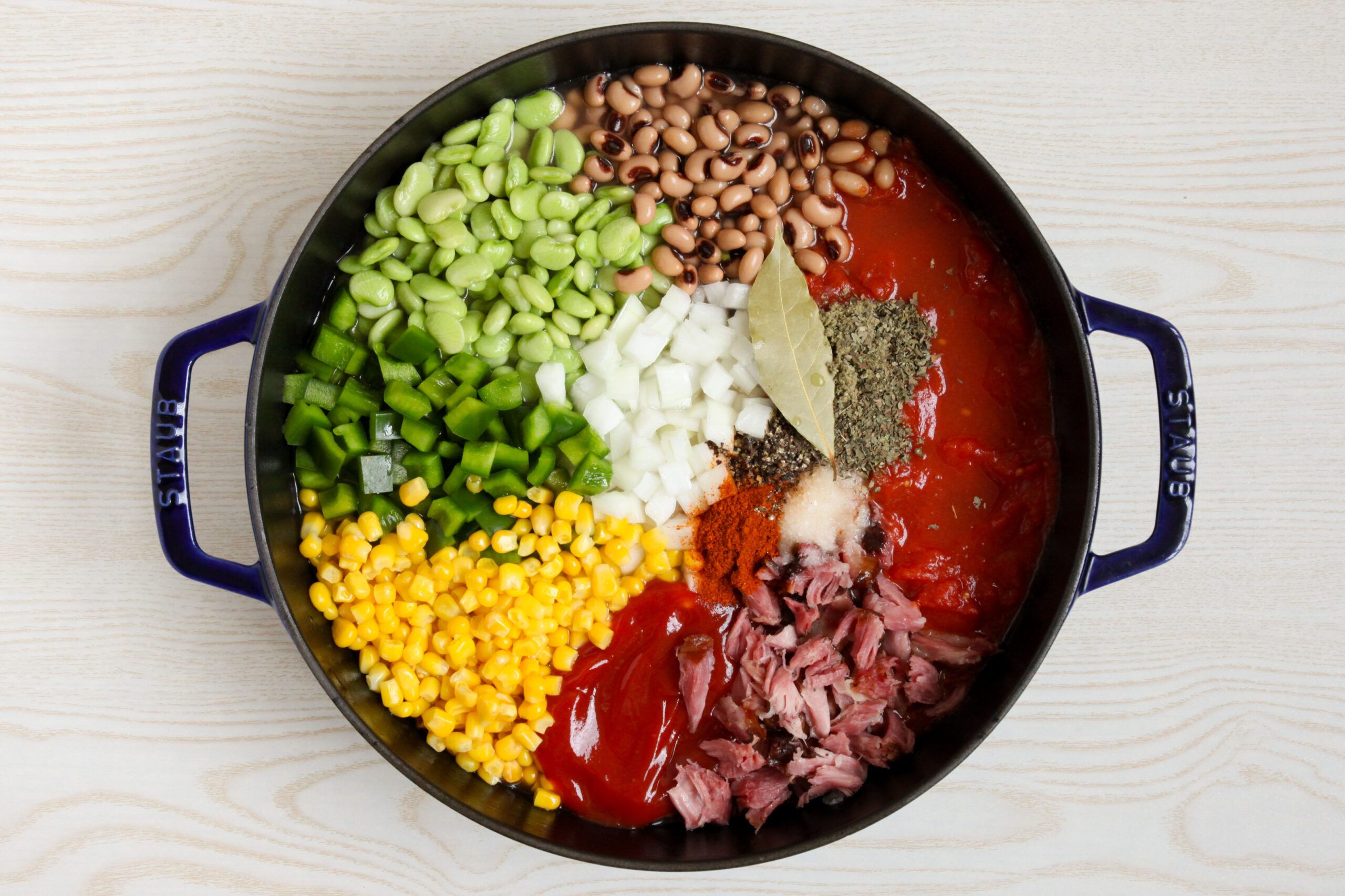 Simmering succotash