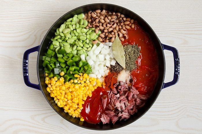 Simmering succotash