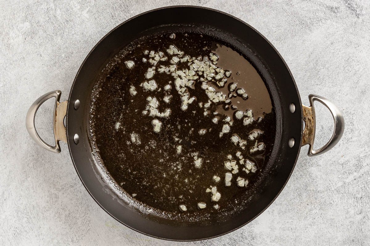sautéing onions