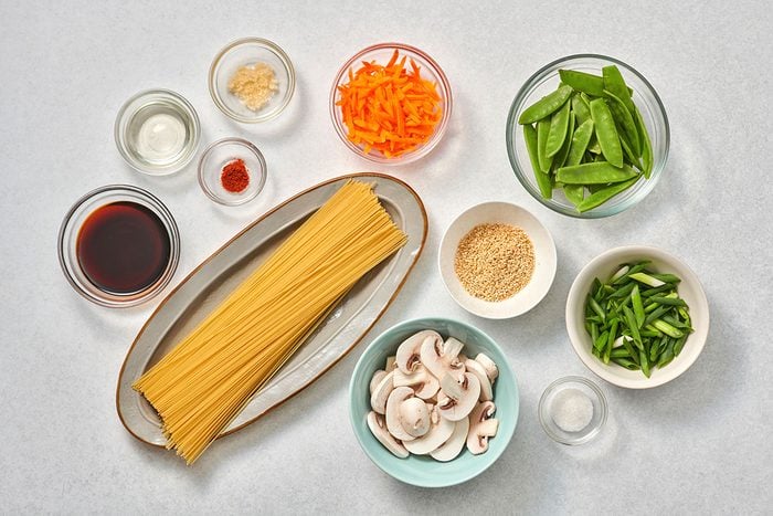 Ingredients for Asian Spaghetti