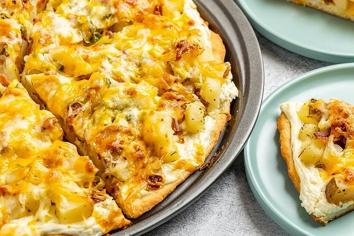 Taste of Home Baked Potato Pizza photo of the finished recipe.